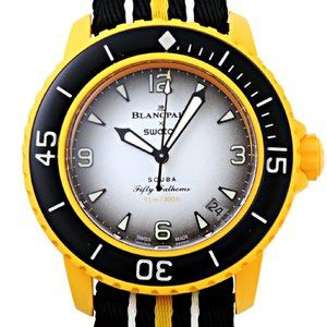 Swatch x Blancpain Fifty Fathoms Pacific Ocean Men's Watch SO35P100